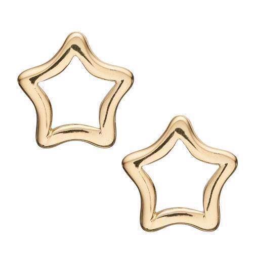 Image of Christina Collect 925 sterling sølv Open stars forgyldte små åbne stjerner, model 671-G03